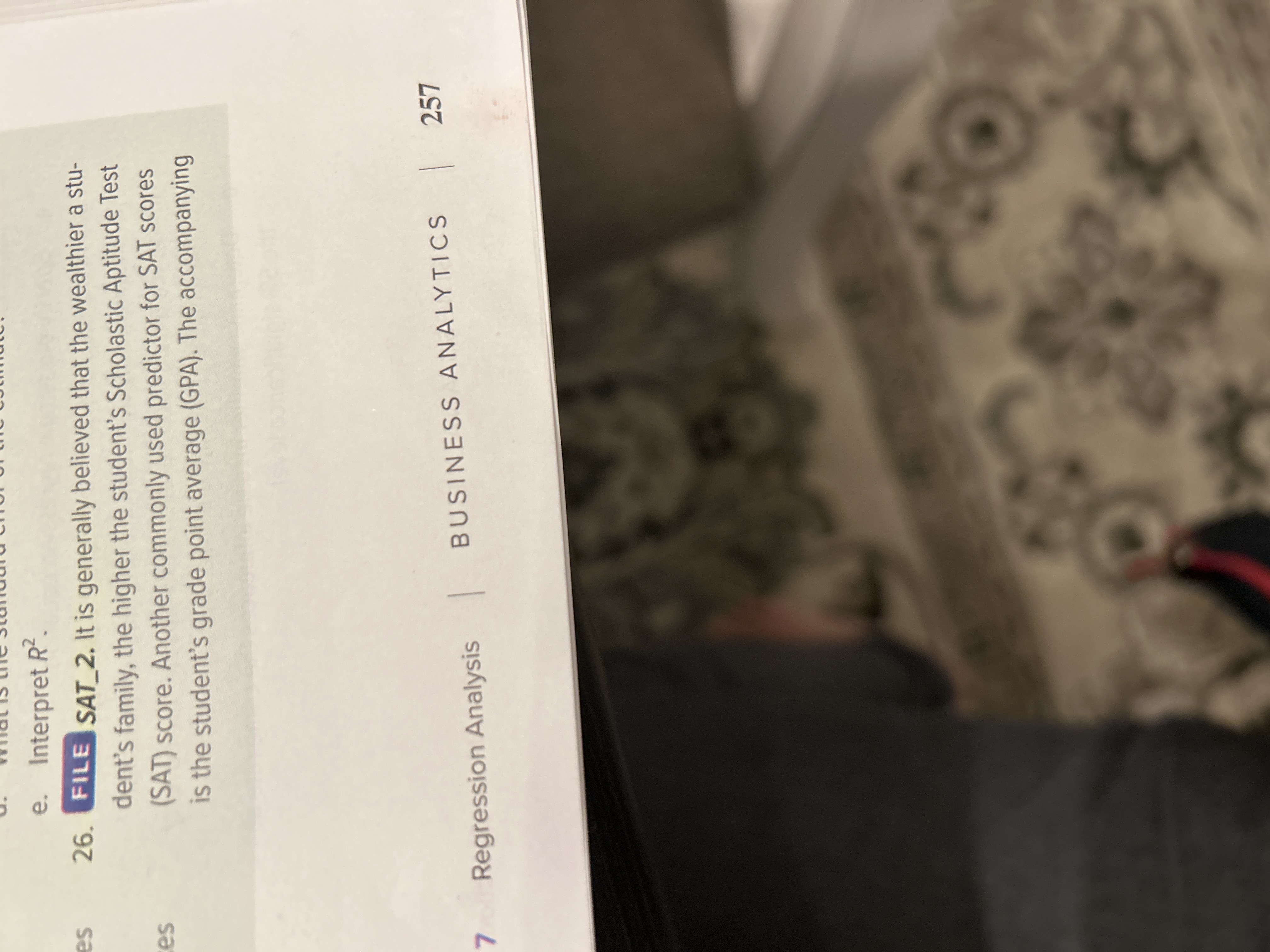 es es Wild is the stan e. Interpret R. 26. FILE SAT