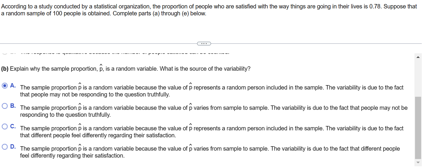 According to a study conducted by a statistical organization, the proportion of