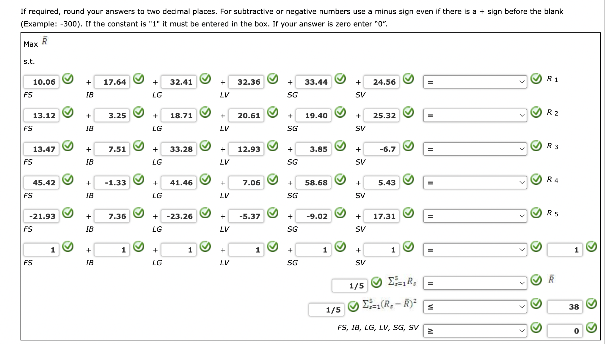 to a constraint that the variance of the portfolio must be less