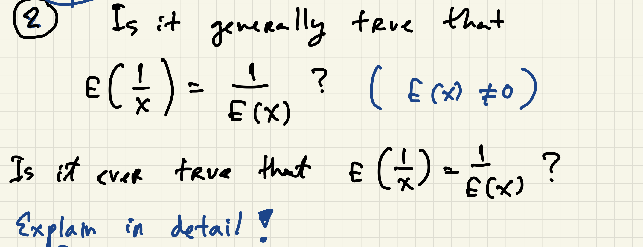 2 Is it generally true that ( 1 ) = = =