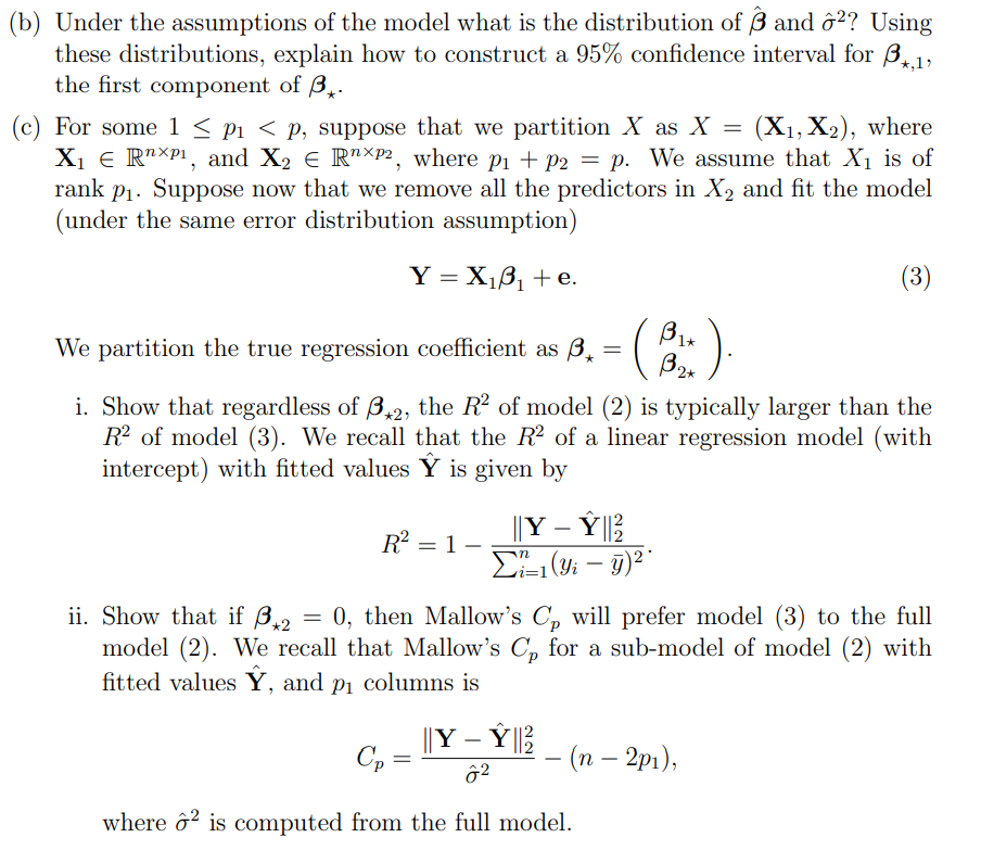 Y = Rn, X = RnXP, and where the regression errors satisfy