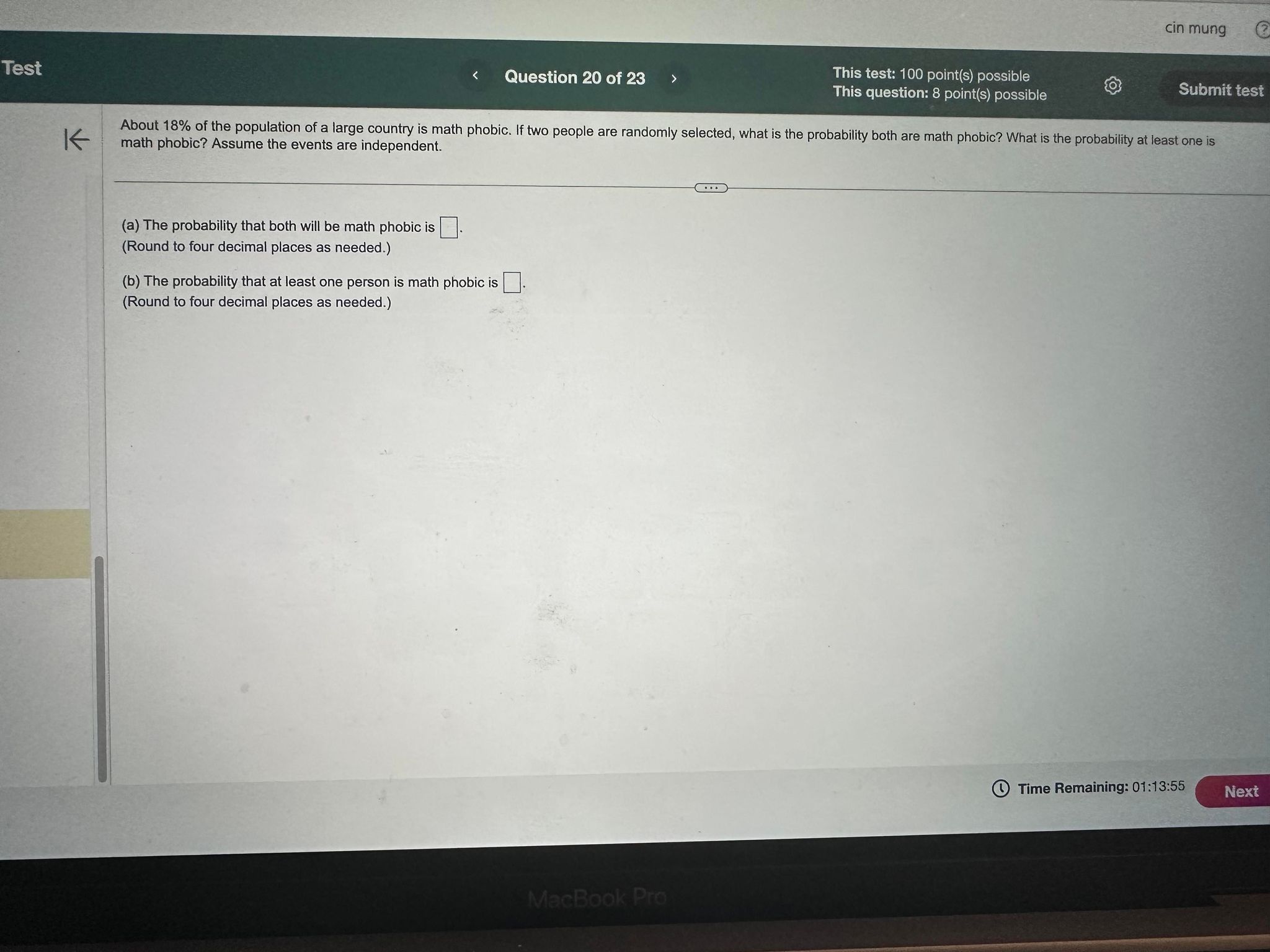 under the normal curve to the left of X= $47 is 0.1587.