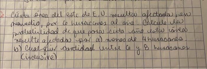 and c. Cienta enea del este de E. U. resultar afectada, en