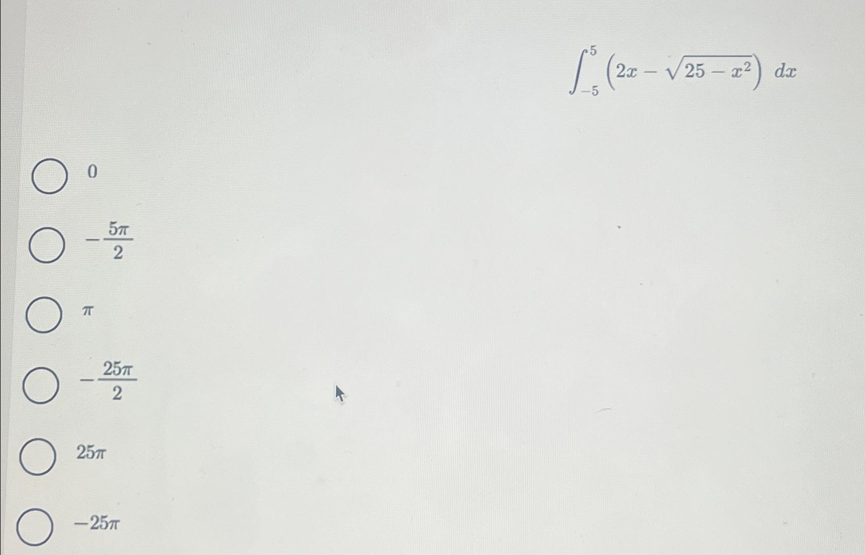 0 TT 25 5 2 25T 2 -25 -5 2x (22-25-22) dz