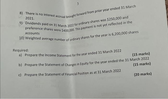 end for Specter Limited is 31 March 2022. The first draft of