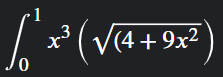 1 x ((4+9x)