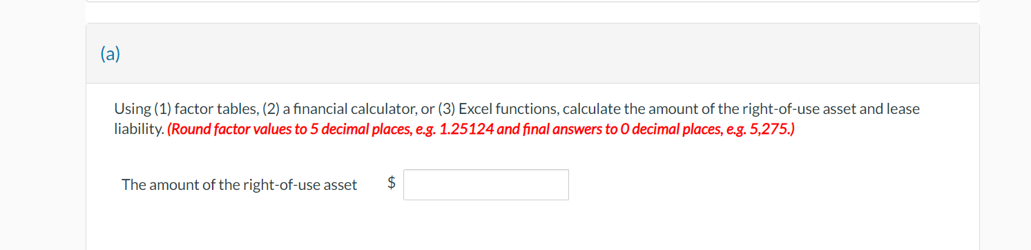 lease agreement to lease robotic equipment from Oriole Inc. The following information