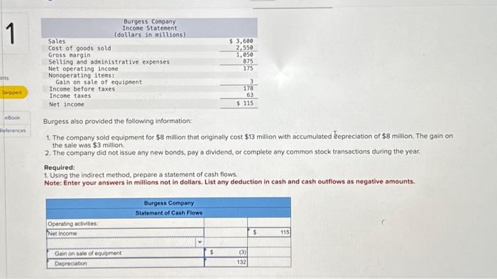 Flows [LO15-1, LO15-2, LO15-3, LO15-4, LO15-5] A comparative balance sheet and an