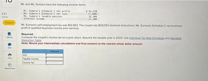 3.57 points Skipped eBook Ask Mr. and Ms. Sumara have the following
