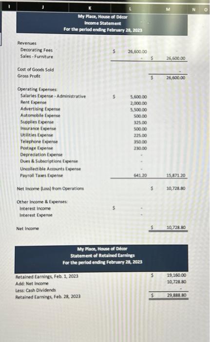 Inventory Estimated Returns Inventory Supplies Prepaid Insurance Prepaid Rent Deposits C My