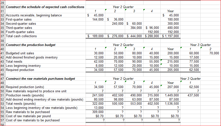 worksheet '2nd Part'. 6 7 8 9 10 11 The company has