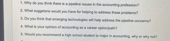 1. Why do you think there is a pipeline issues in the