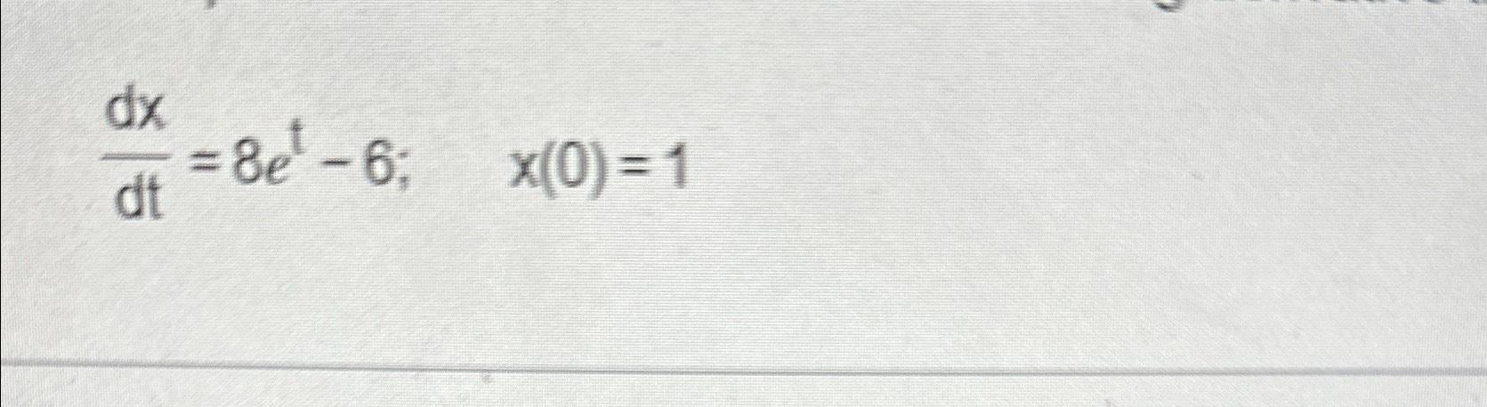 dx 40 dt =8e-6; x(0)=1