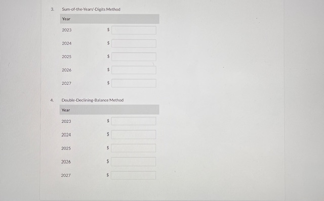 for $100,000. The machine has an estimated salvage value of $5,920 and