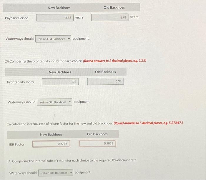 investments. The company chose its discount rate of 8% based on the