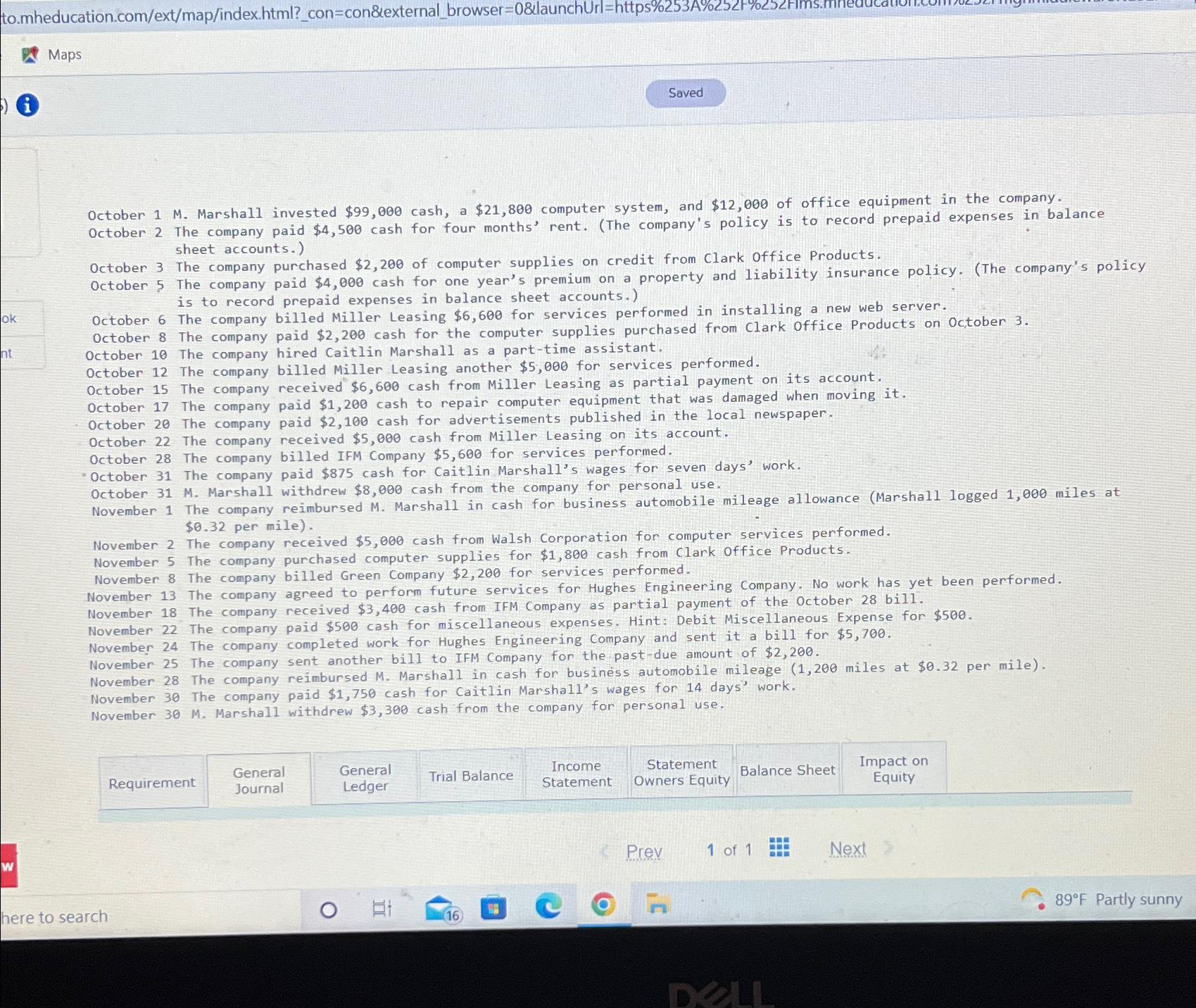 to.mheducation.com/ext/map/index.html?_con=con&external_browser=0&launchUrl=https%253A% ok nt Maps W Saved October 1 M. Marshall invested $99,000
