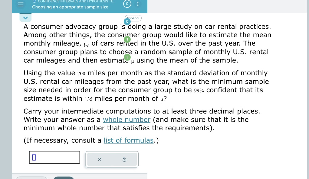 =1 O CONFIDENCE INTERVALS AND HYPOTHESIS TE... Choosing an appropriate sample size