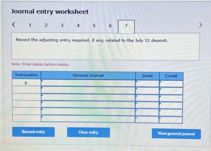 3056 for July rent expense was correctly written and drawn for $1.220