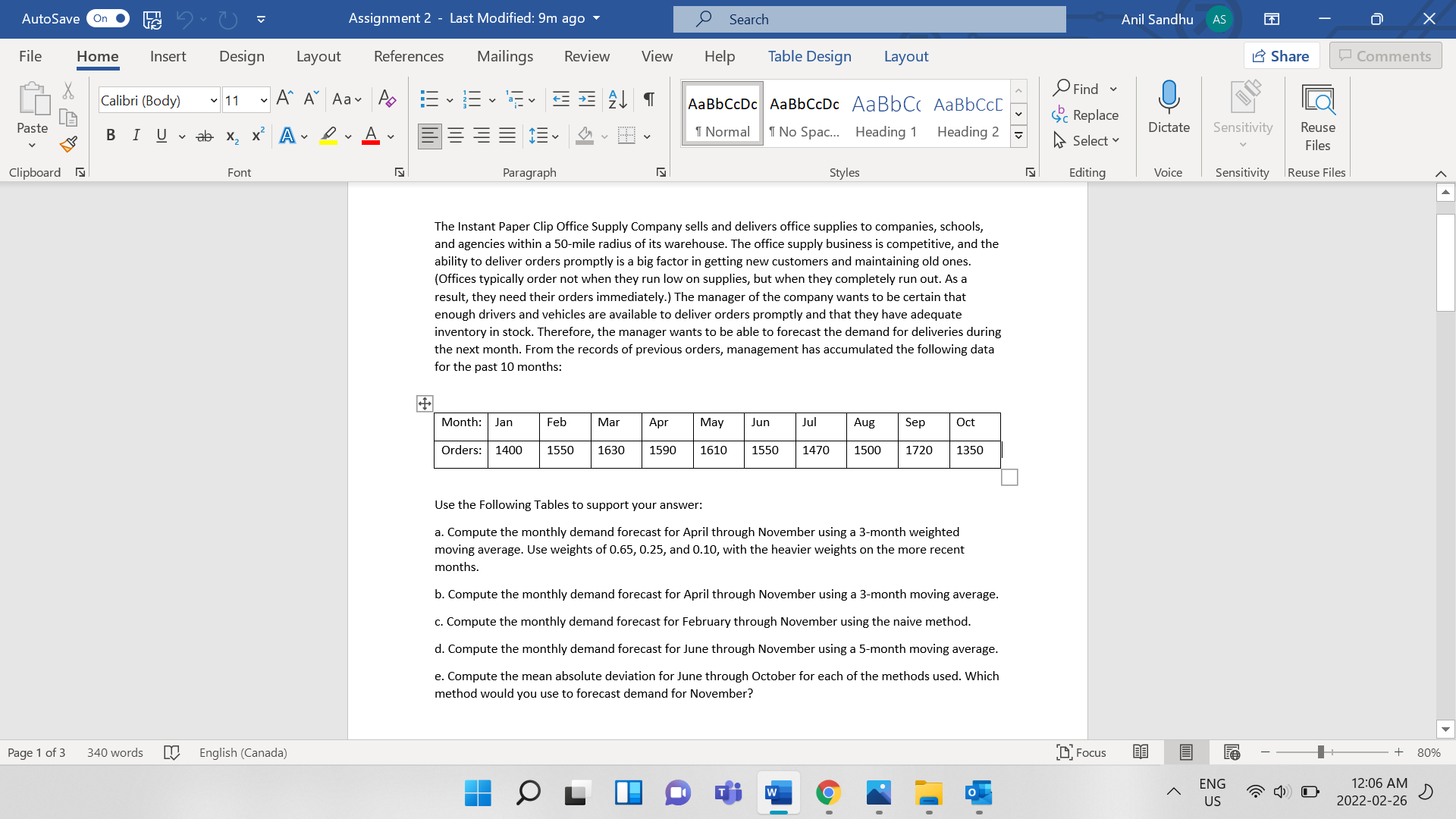 AutoSave On Assignment 2 - Last Modified: 9m ago File Home Insert