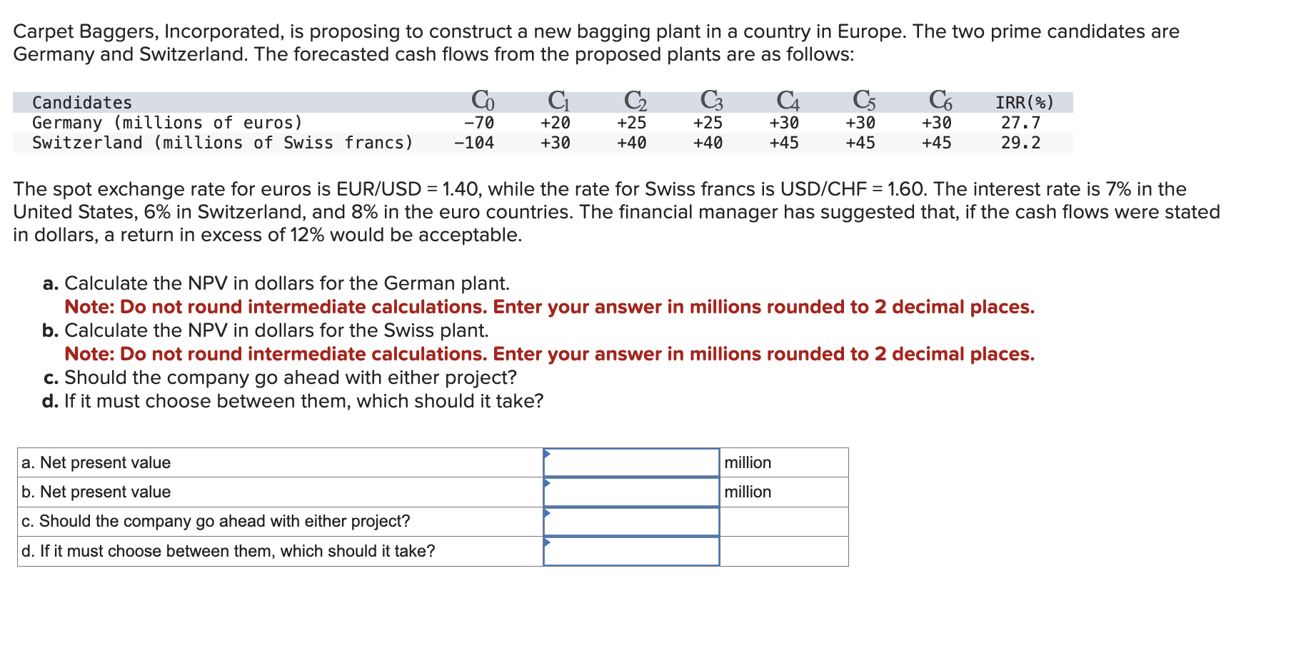 Carpet Baggers, Incorporated, is proposing to construct a new bagging plant in