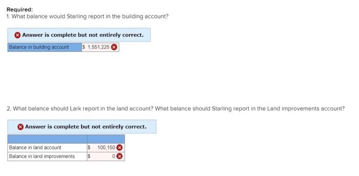 for $1,330,000. Before using the building, the following expenditures were made: Repair