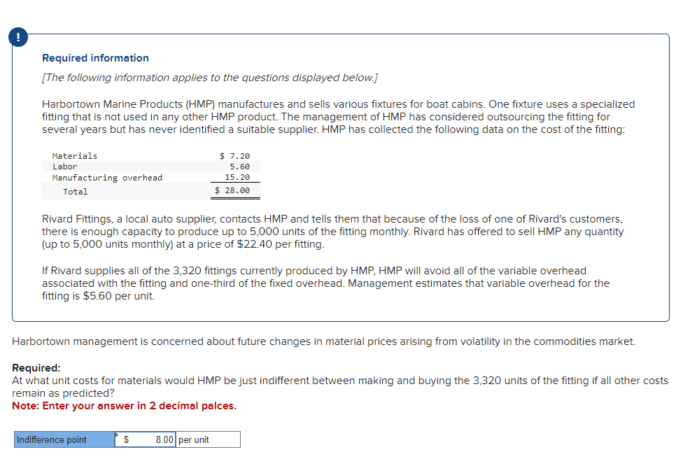 ! Required information [The following information applies to the questions displayed below.]