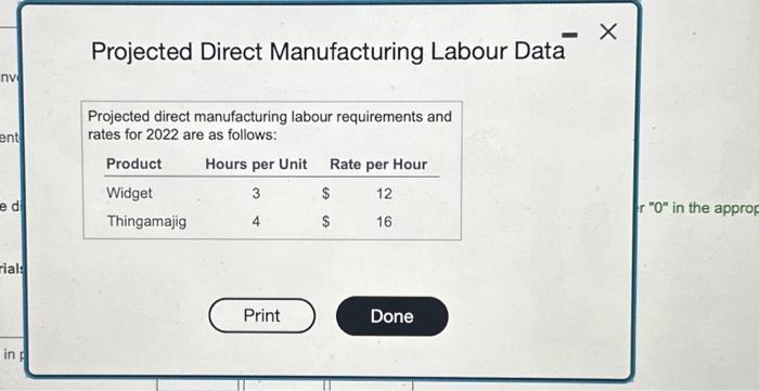 data.) (Click the icon to view the actual and projected direct (Click