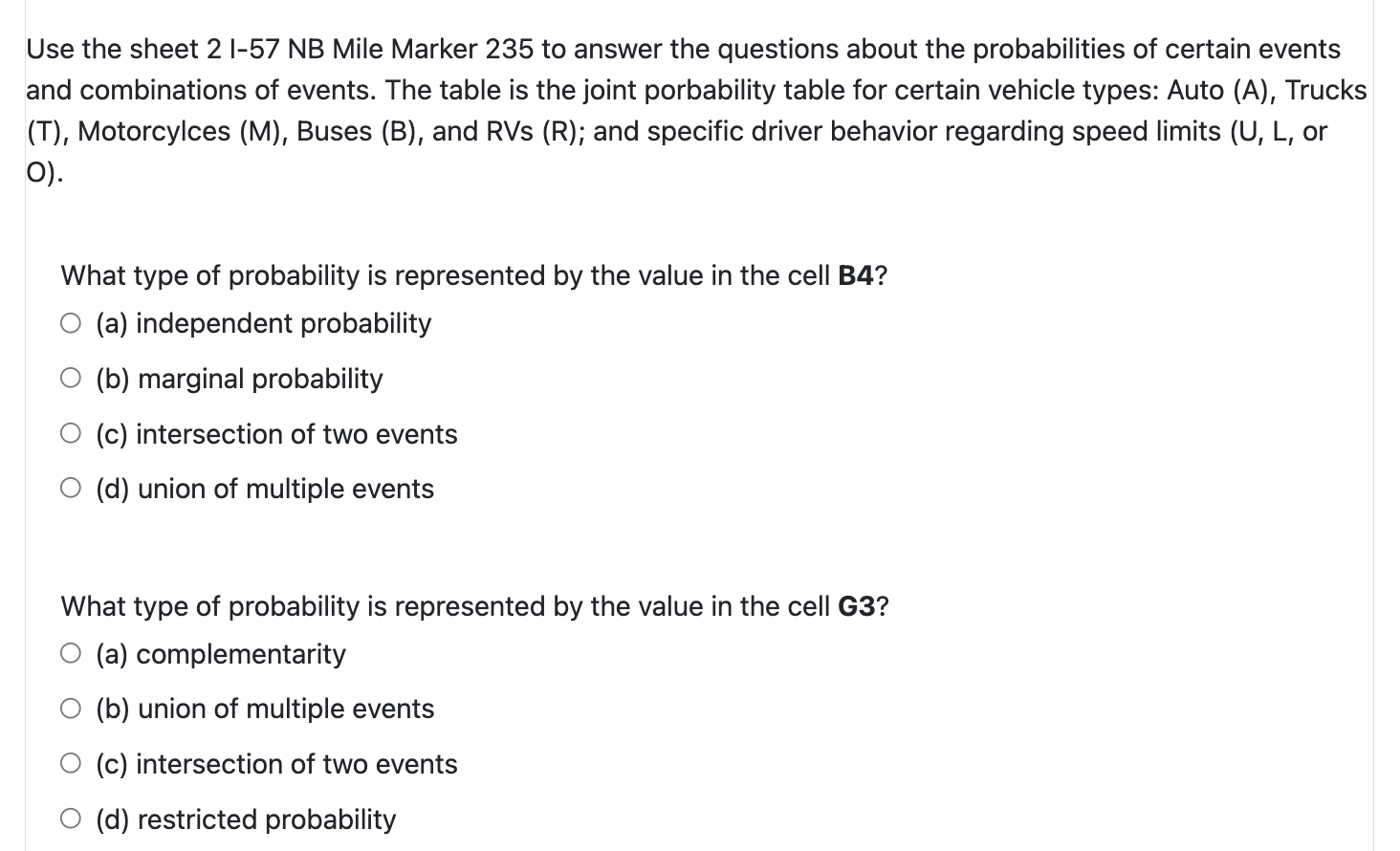 mph of Speed Limit (L) 4 More than 5 mph Over Speed
