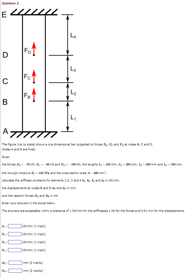 Question 2. E L4 FD D L3 Fo C FB 1 L