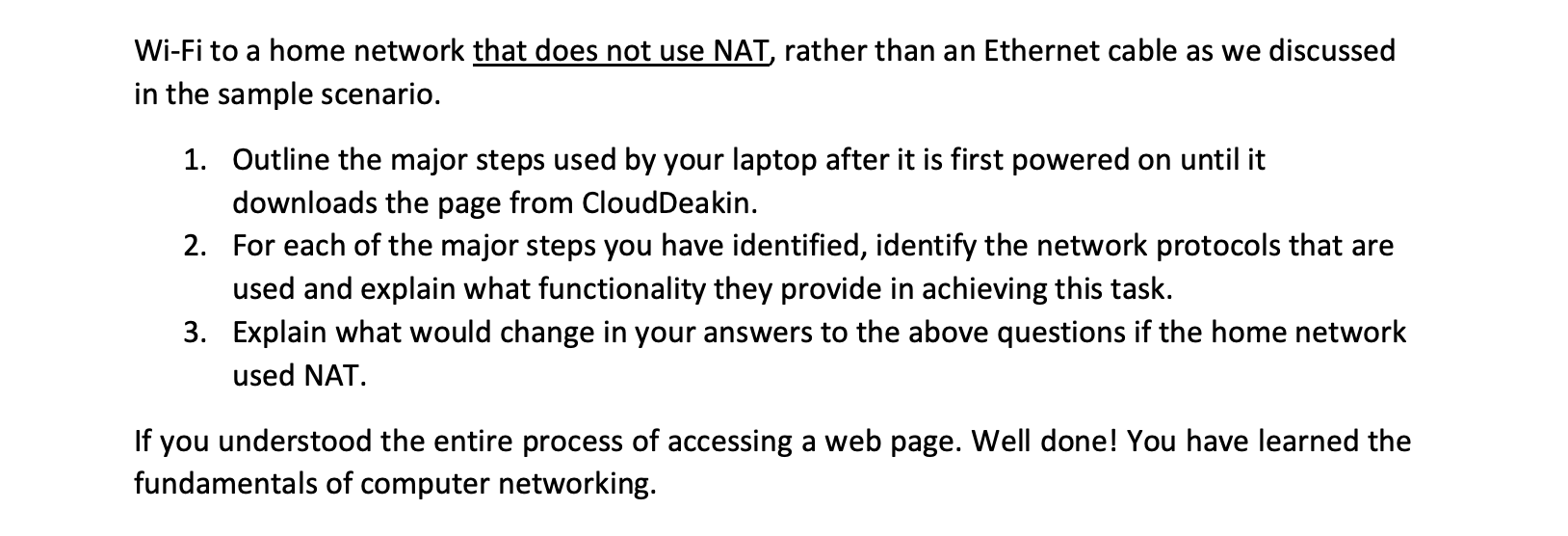 discussed in Activity 1. 1. Use ipconfig in your command prompt/terminal to