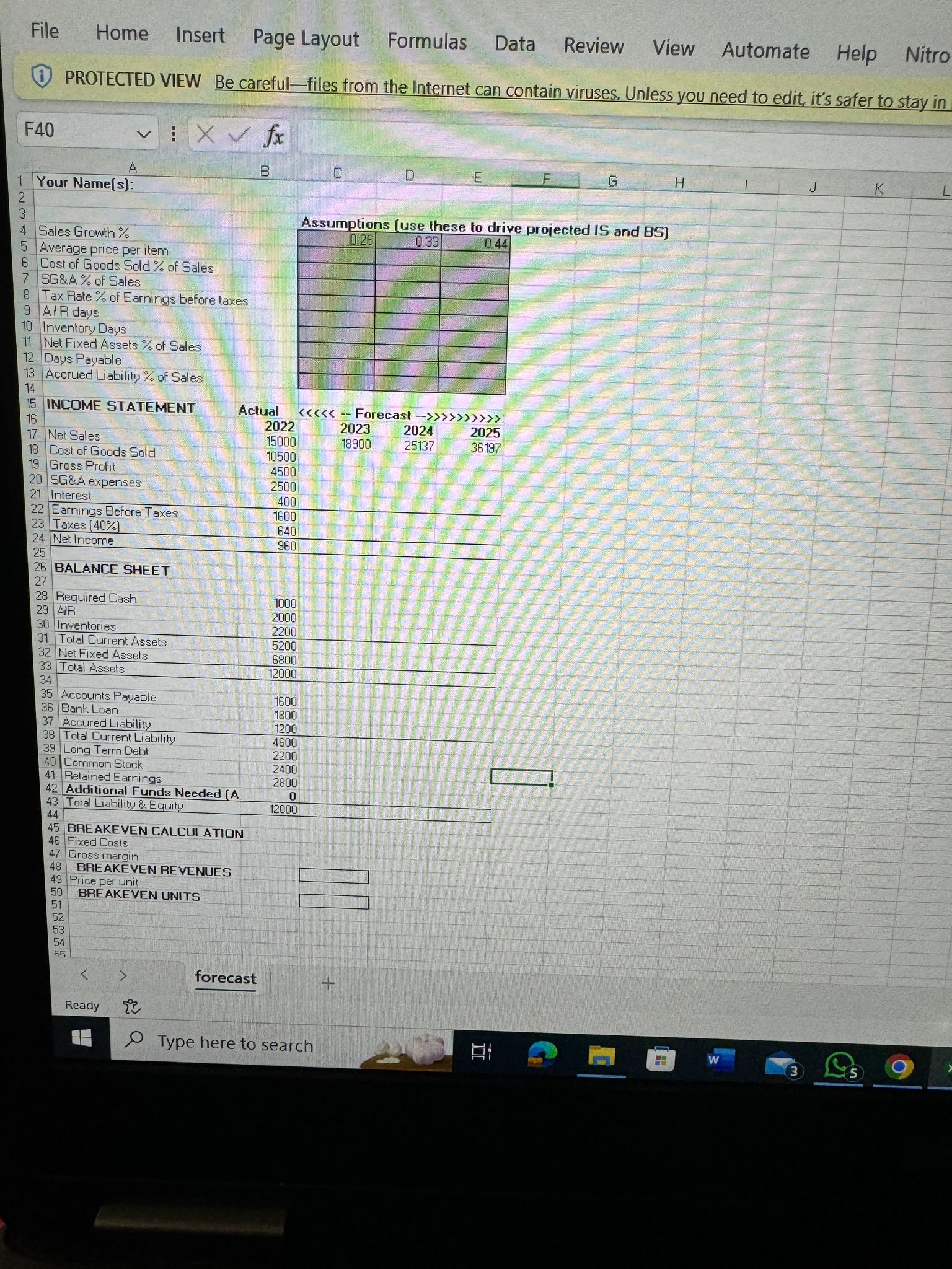 File Home Insert Page Layout Formulas Data Review View Automate Help Nitro