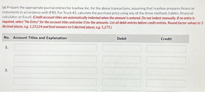 to customers, the company purchased four new trucks on April 1, 2023.