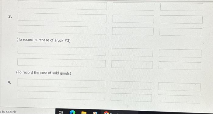 The terms of acquisition for each truck were as follows: 1. Truck