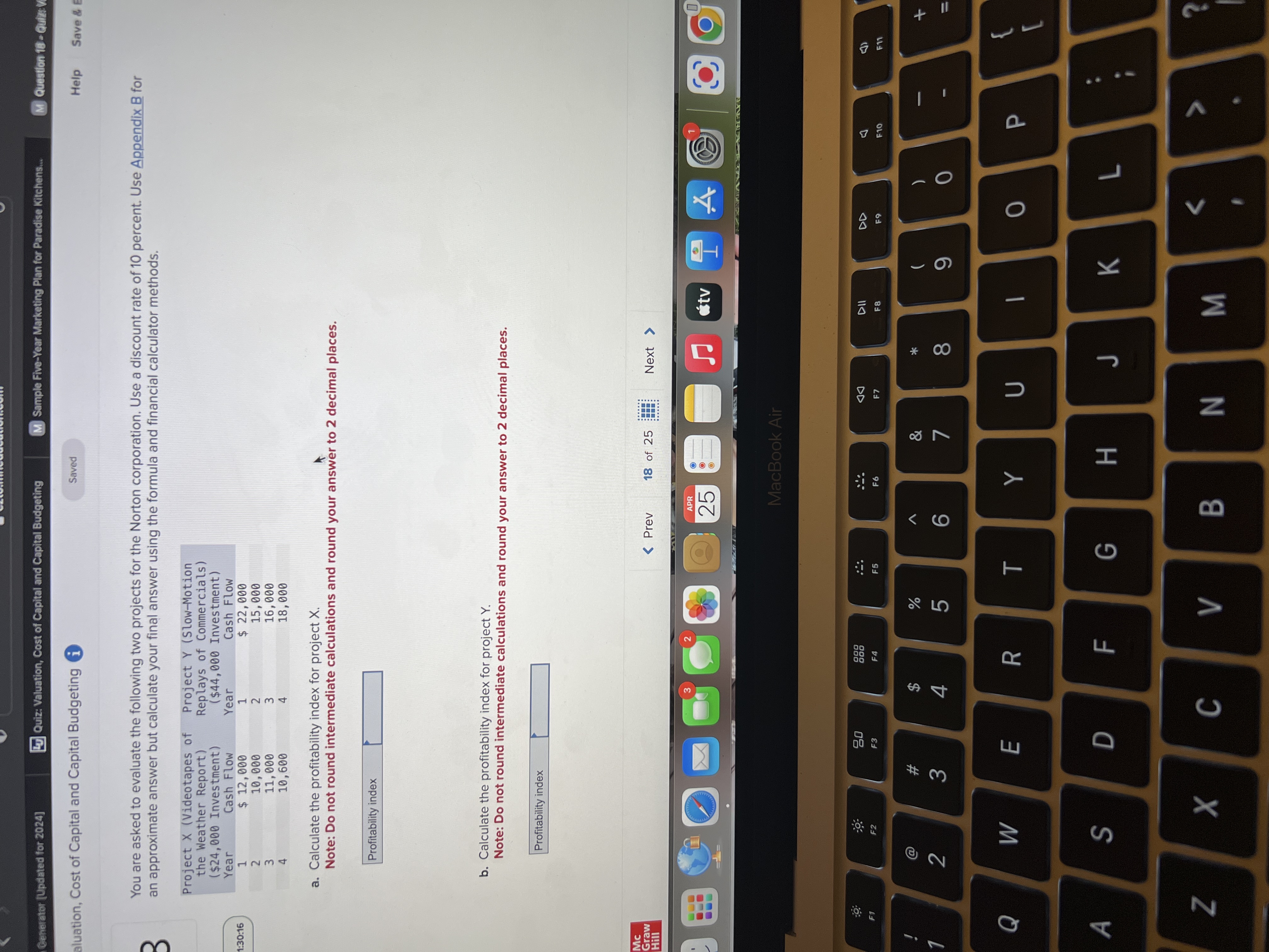 M Sample Five-Year Marketing Plan for Paradise Kitchens... M Question 18-Quiz Vi