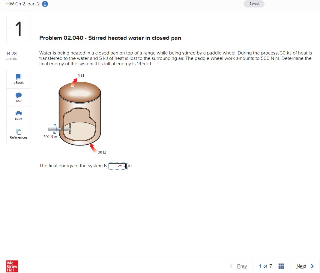 HW Ch 2, part 2 i 1 Problem 02.040 - Stirred heated
