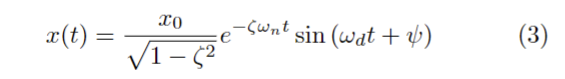 of the system free response. Figure 1 shows a lumped parameter model