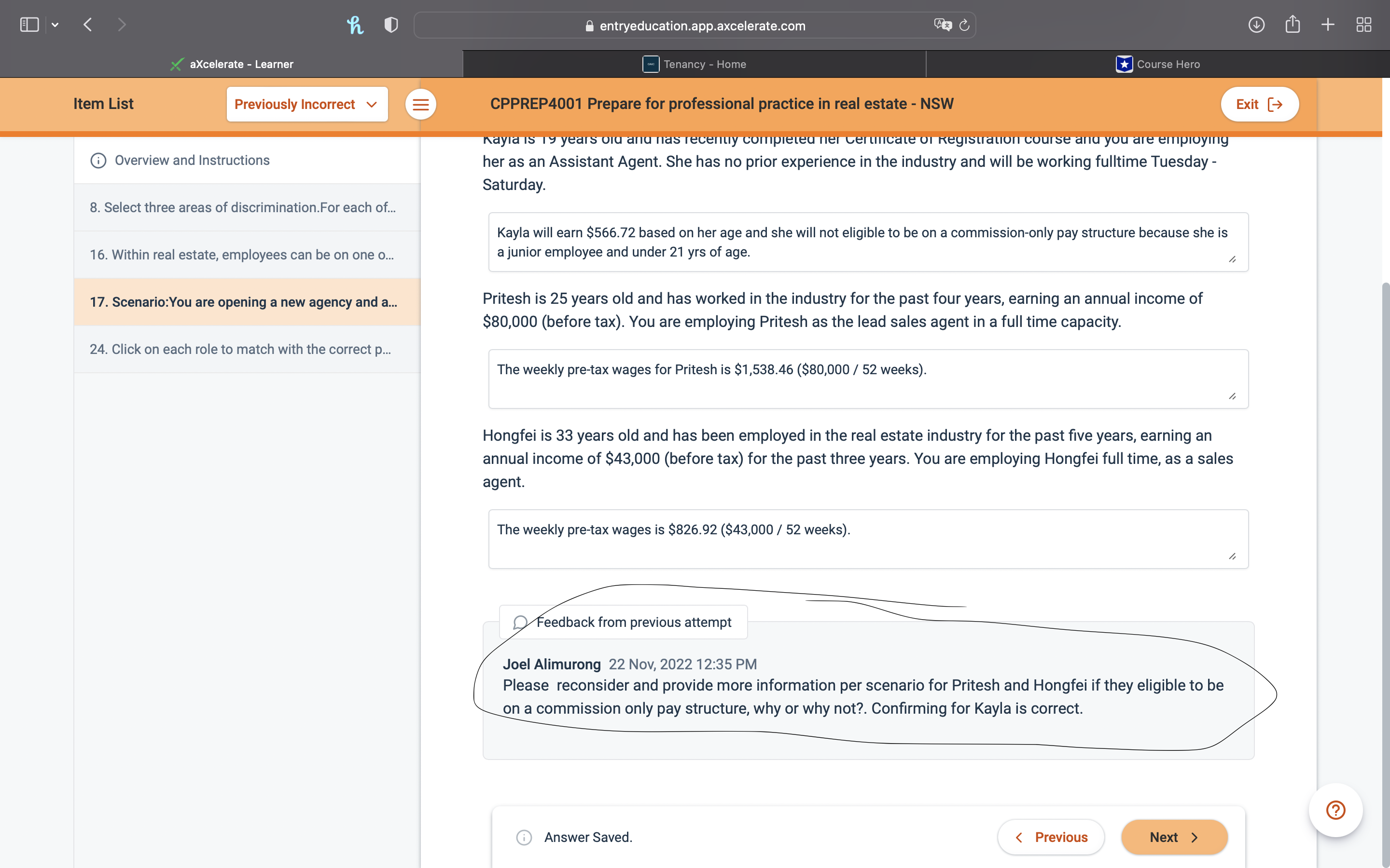 entryeducation.app.axcelerate.com Tenancy - Home CPPREP4001 Prepare for professional practice in real estate
