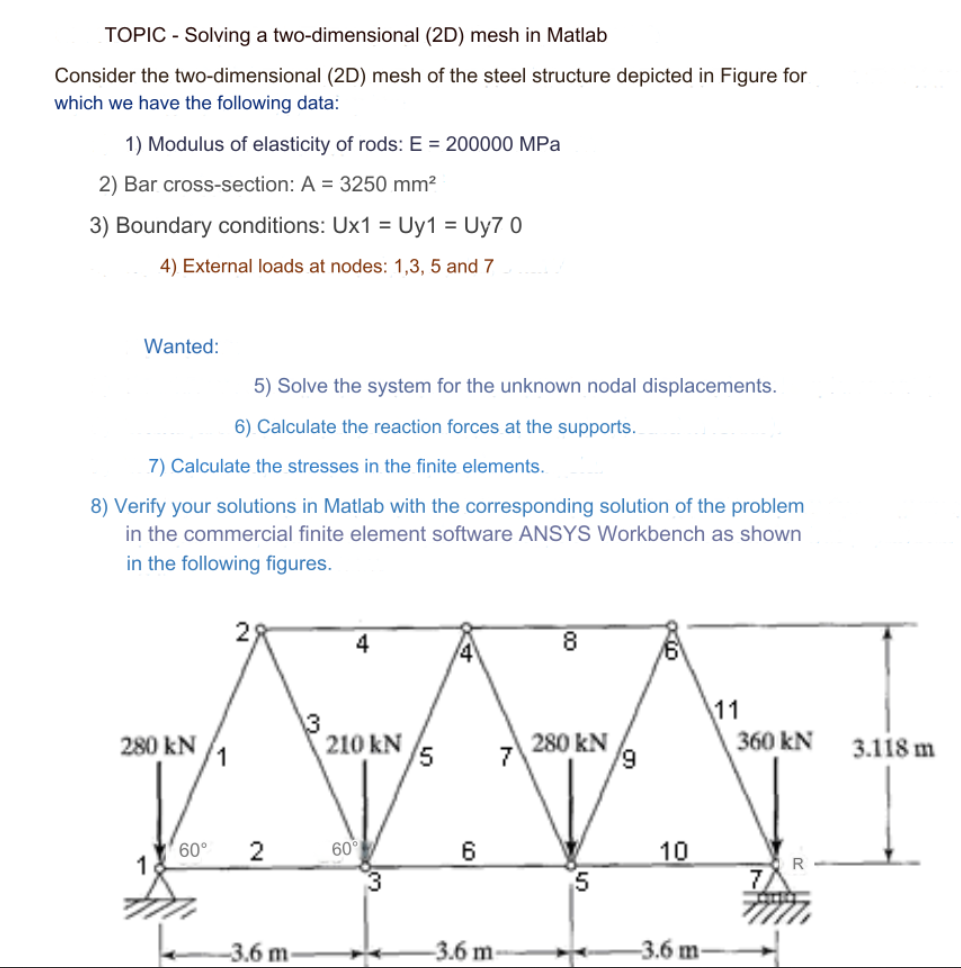 TOPIC - Solving a two-dimensional (2D) mesh in Matlab Consider the two-dimensional