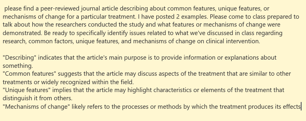 please find a peer-reviewed journal article describing about common features, unique features,