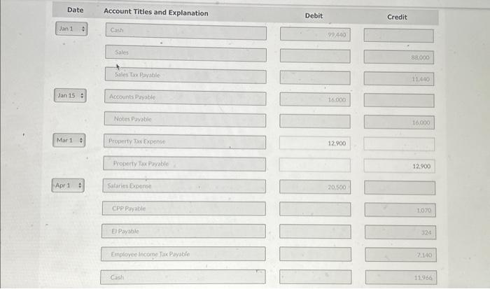 just completed its first quarter of operations. Below are transactions that have