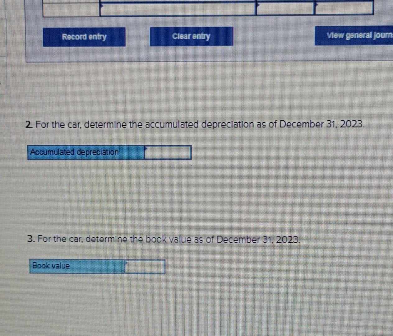 a. On January 1, 2023, purchase equipment costing $20,300 with an estimated
