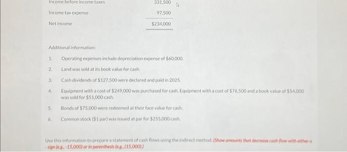 66,000 -0- 66,000 Increase Prepaid expenses 9,000 6,000 3,000 Increase Land 82,500