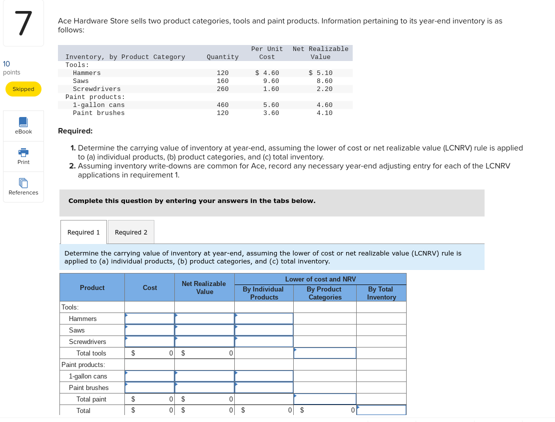 common for Ace, record any necessary year-end adjusting entry for each of
