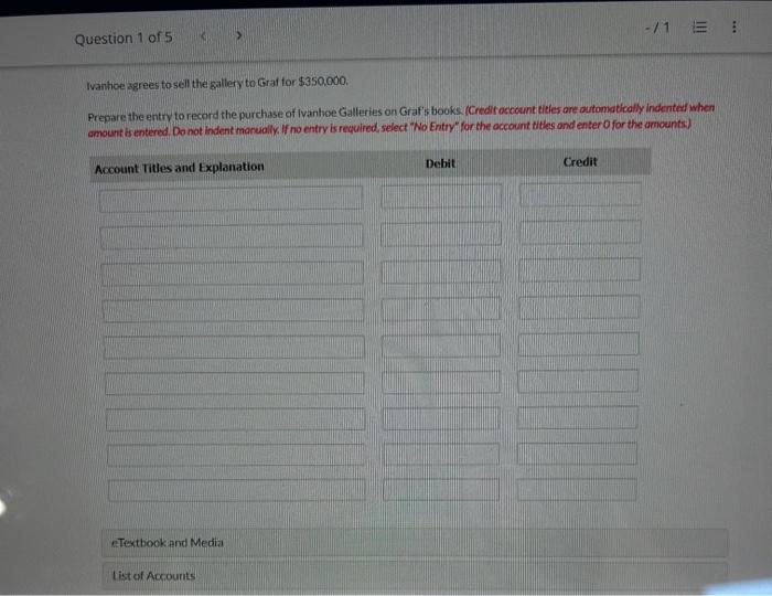 owner of Graf Interiors, is negotiating for the purchase of Ivanhoe Galleries.