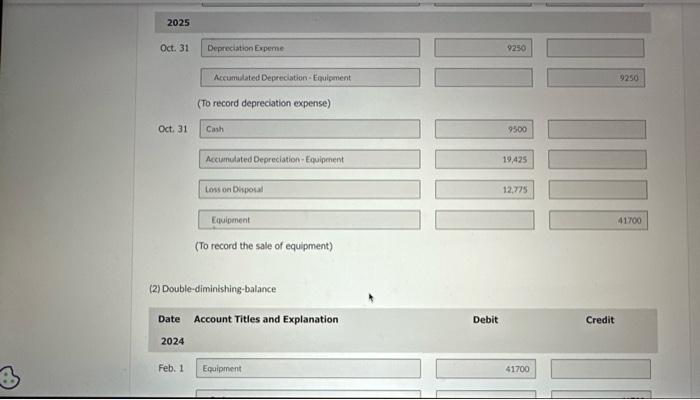 27,800 $ 14,800 11,100 5,500 7,400 Total depreciation 22.200 expense for two