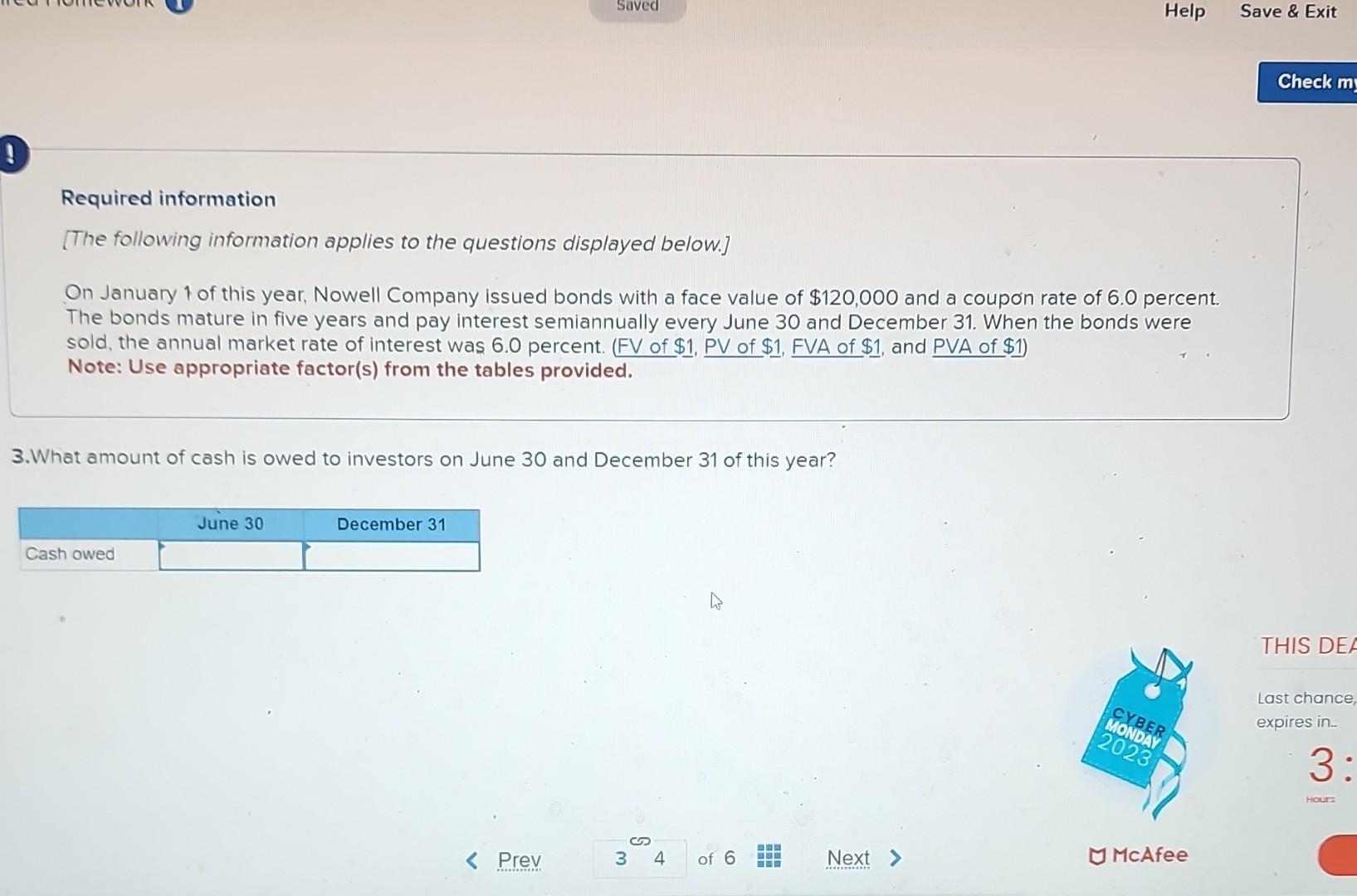 Required information Saved Help Save & Exit [The following information applies to