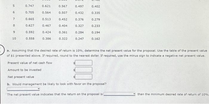 in evaluating the purchase of $129,900 of equipment, having a four-year useful