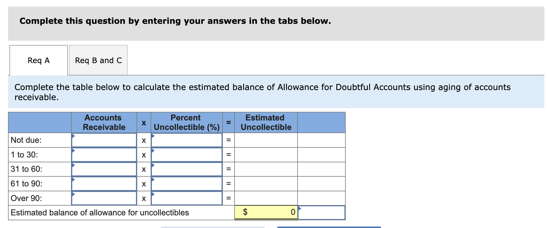 record bad debts expense using the estimate from part a. Assume the