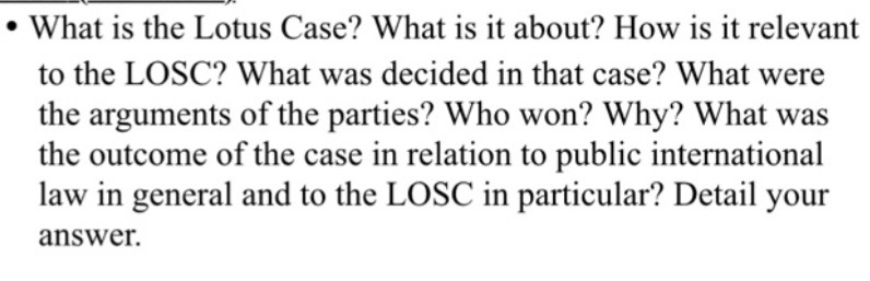 What is the Lotus Case? What is it about? How is it
