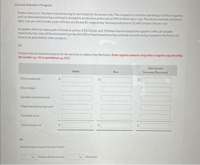 Current Attempt in Progress Pottery Ranch Inc. has been manufacturing its own